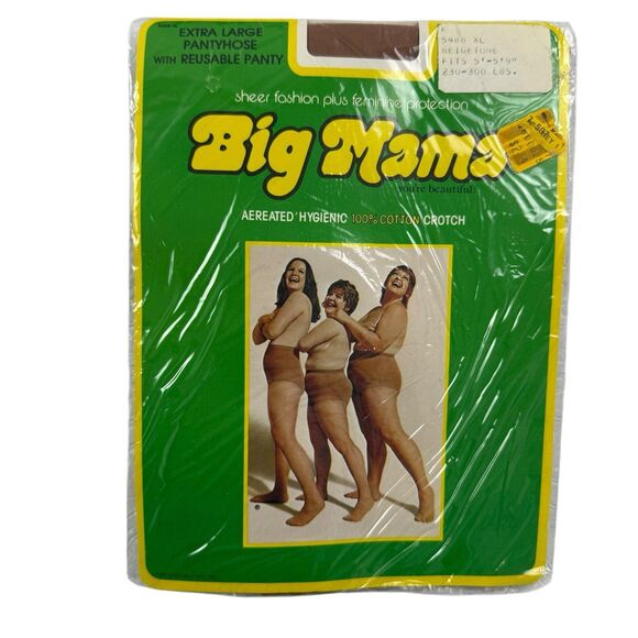 Vintage Lot Pantyhose Size 4X XL 14 Hose National's Big Mama Merville Roaman's - Picture 2 of 10